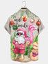 Men's Christmas Funny Graphic Short Sleeve Hawaiian Shirt